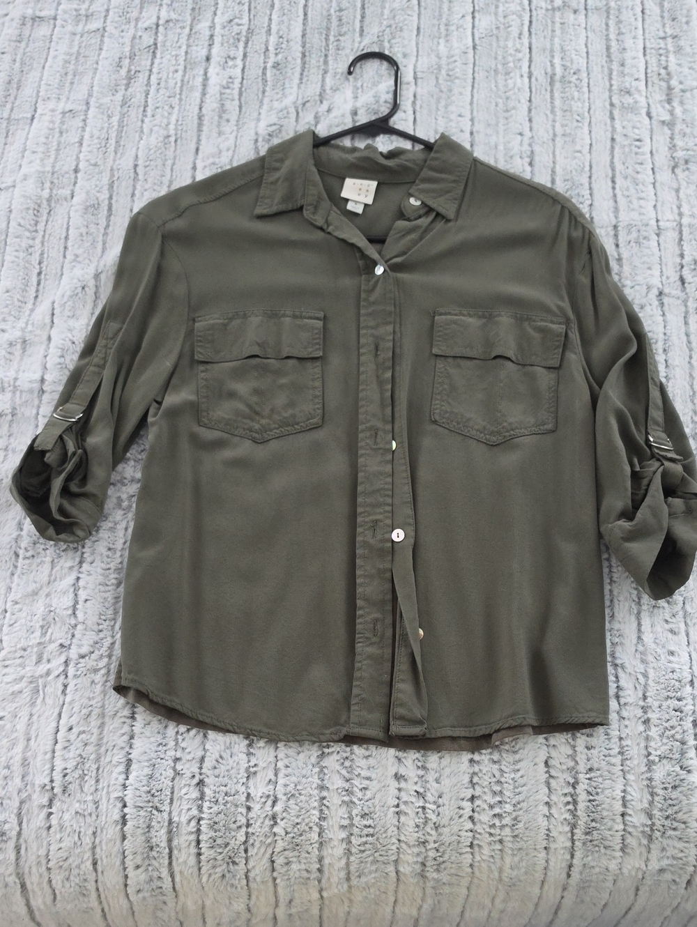 a new day Men's Button-Down Shirt in Olive